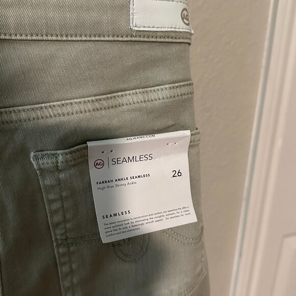 AG Adriano Goldschmied Farrah High Rise Skinny Ankle Seamless Jeans Size 26 NWT - Picture 2 of 4